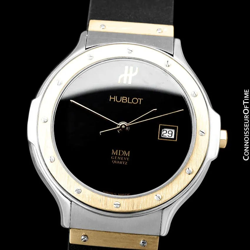Hublot MDM Two-Tone Midsize Mens Watch - Stainless Steel & 18K Gold