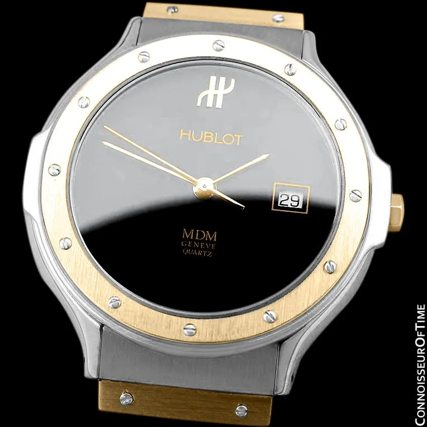 Hublot MDM Two-Tone Midsize Mens Watch - Stainless Steel & 18K Gold