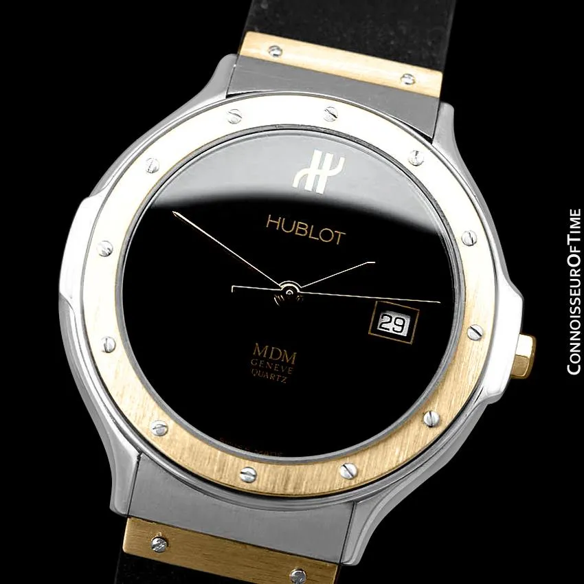 Hublot MDM Two-Tone Midsize Mens Watch - Stainless Steel & 18K Gold