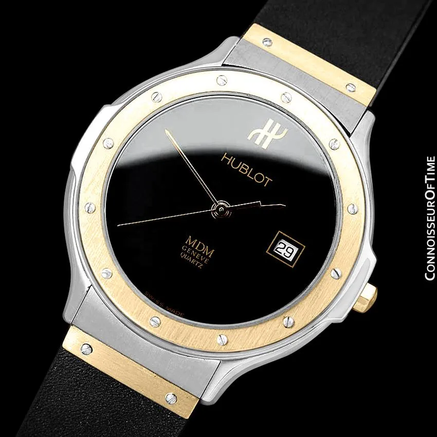 Hublot MDM Two-Tone Midsize Mens Watch - Stainless Steel & 18K Gold