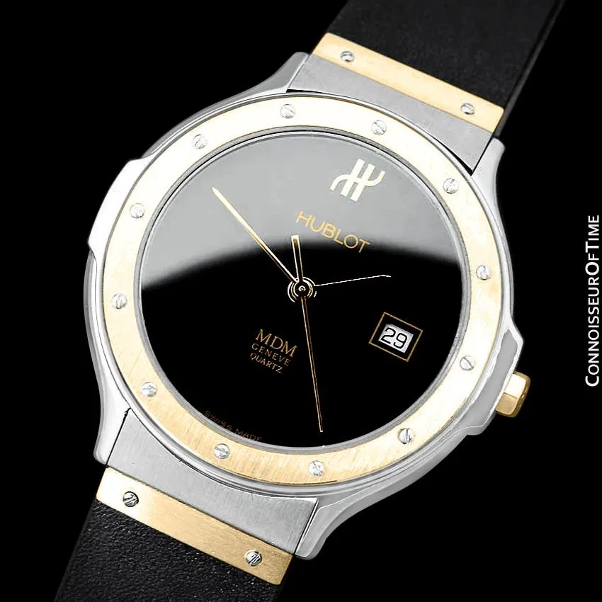 Hublot MDM Two-Tone Midsize Mens Watch - Stainless Steel & 18K Gold