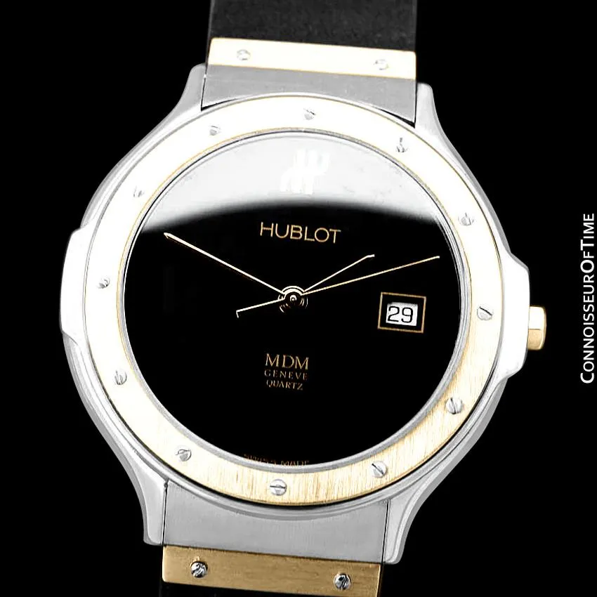Hublot MDM Two-Tone Midsize Mens Watch - Stainless Steel & 18K Gold