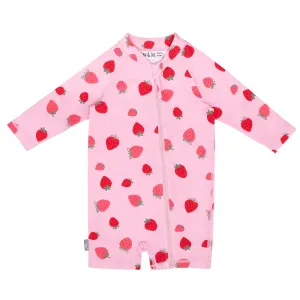 Jan & Jul 1pc UV Jumpsuit - Pink Strawberry