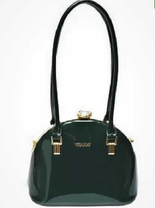 Kade patent vegan leather handbag