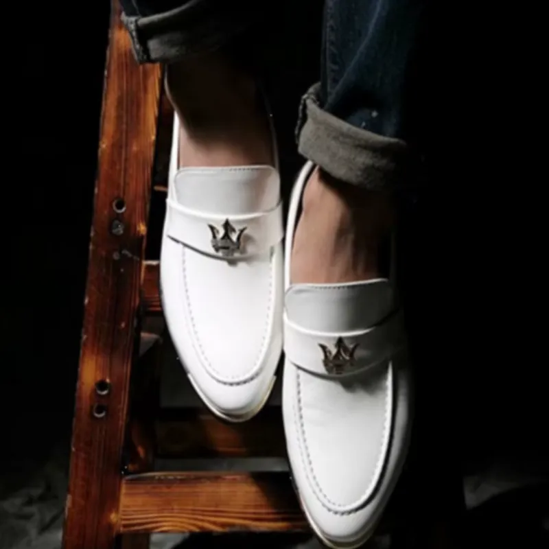 Kasane | Stylish Men's Casual  Leather Loafers - Slip-On Pointed Toe Dress Shoes
