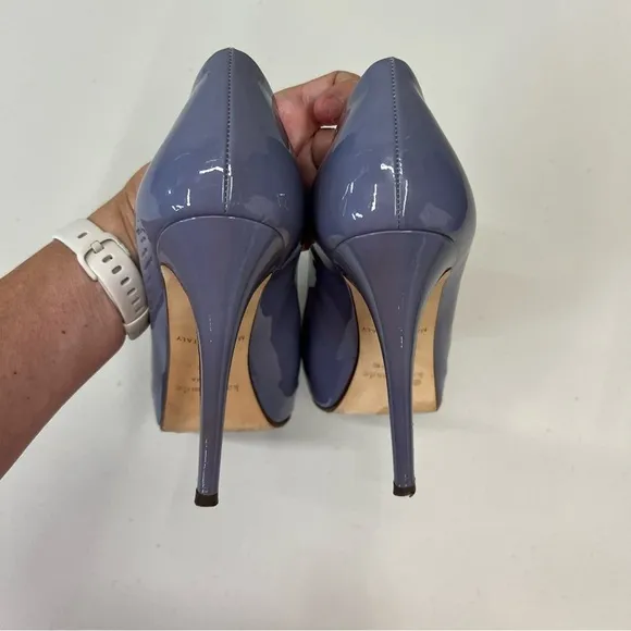 Kate Spade Lori Stiletto Dusty Purple Violet Patent Leather Heels Size 10.5