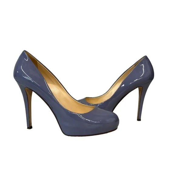 Kate Spade Lori Stiletto Dusty Purple Violet Patent Leather Heels Size 10.5