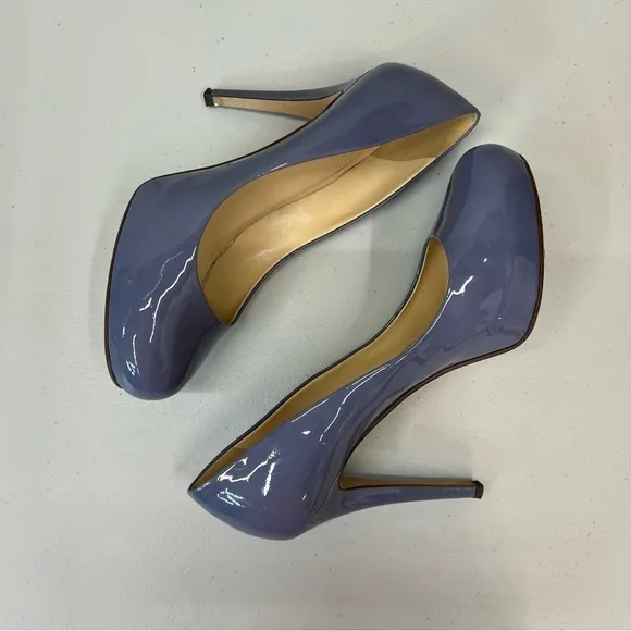 Kate Spade Lori Stiletto Dusty Purple Violet Patent Leather Heels Size 10.5