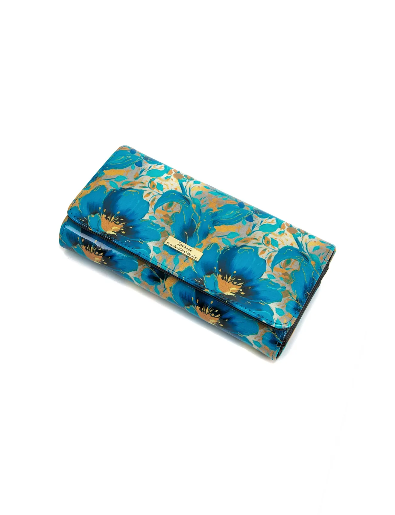 KIRRILY LARGE  PATENT LEATHER WALLET WITH RFID- WSN9401