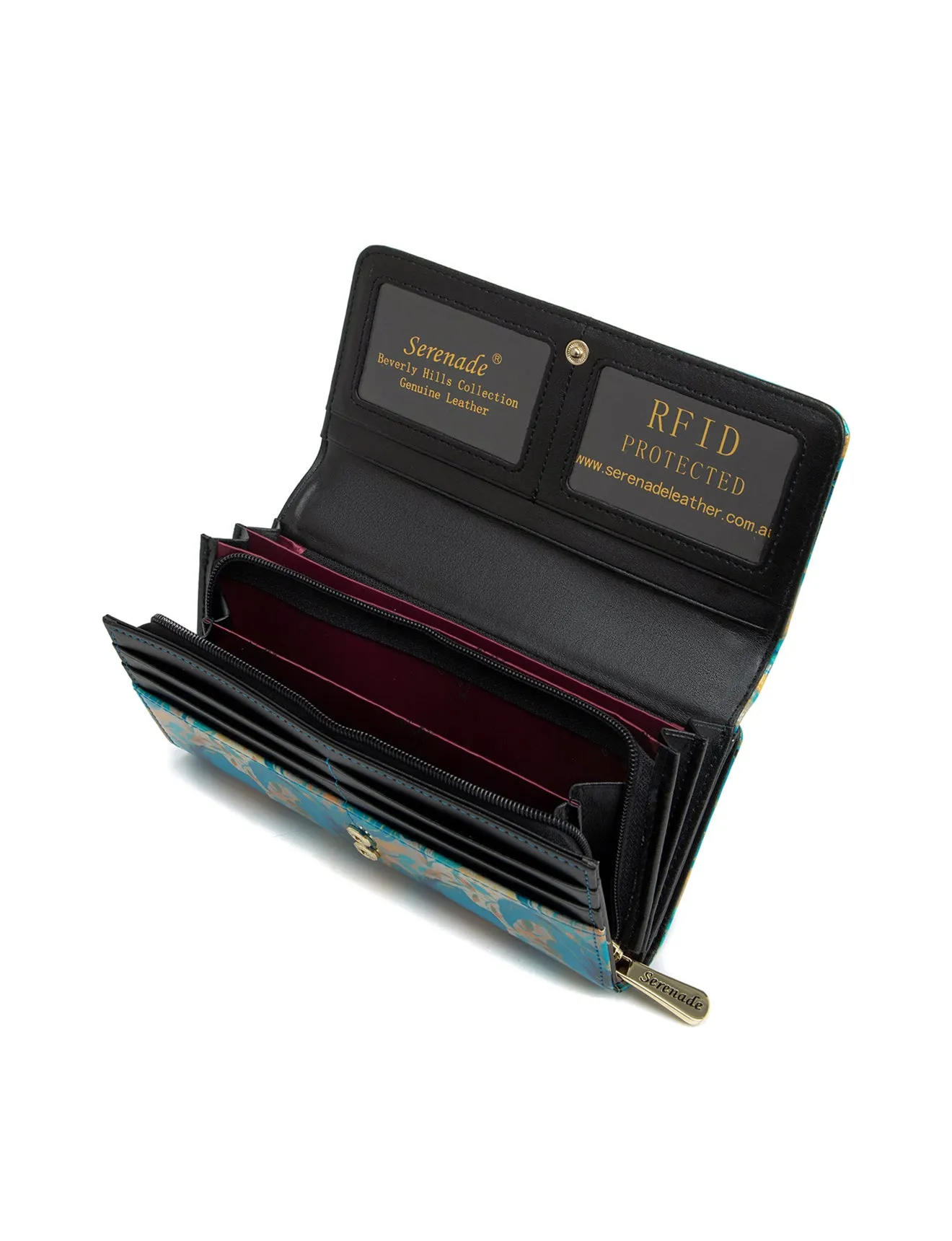 KIRRILY LARGE  PATENT LEATHER WALLET WITH RFID- WSN9401