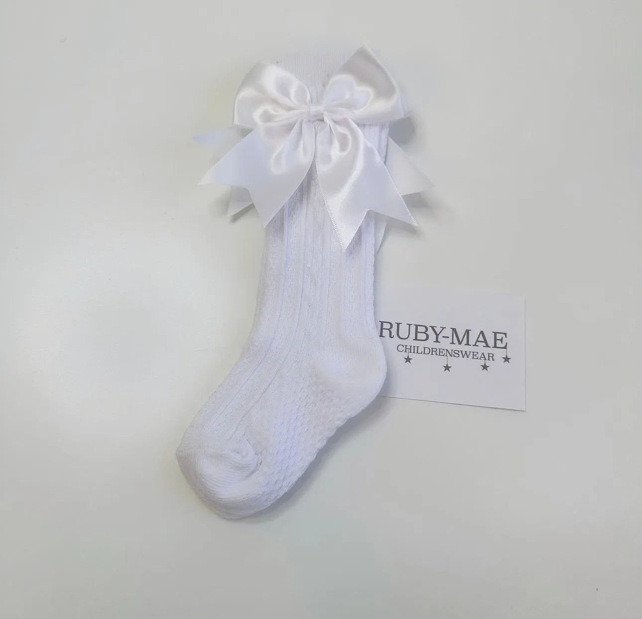 Knee High Bow Socks