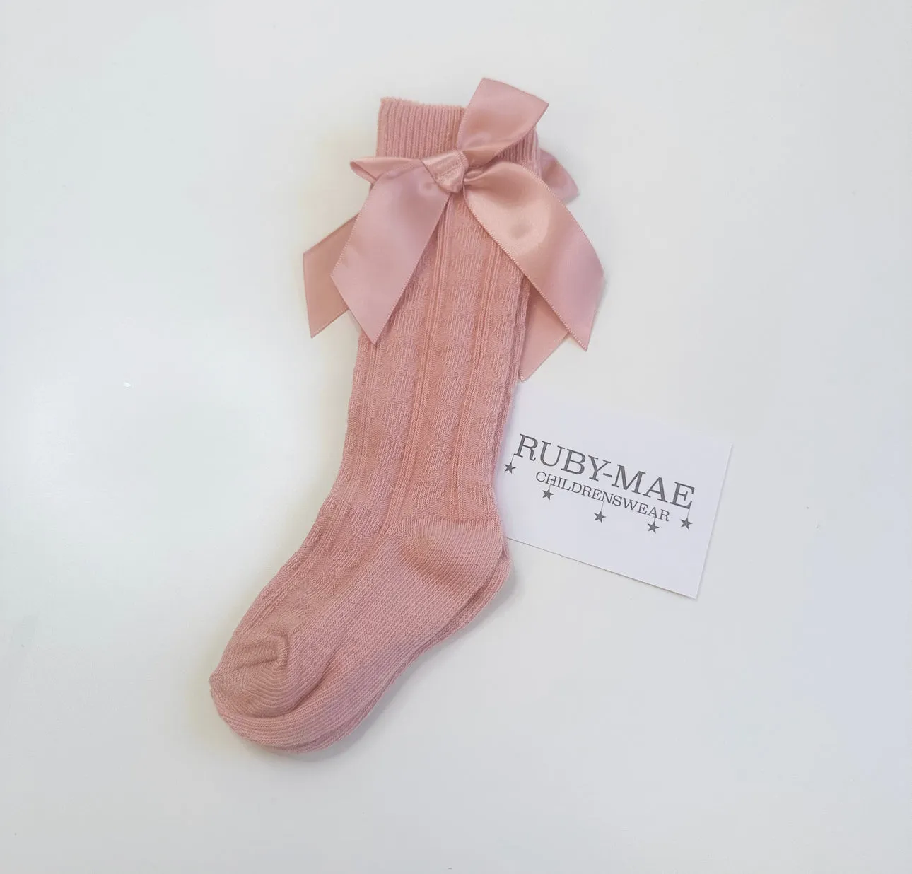 Knee High Bow Socks