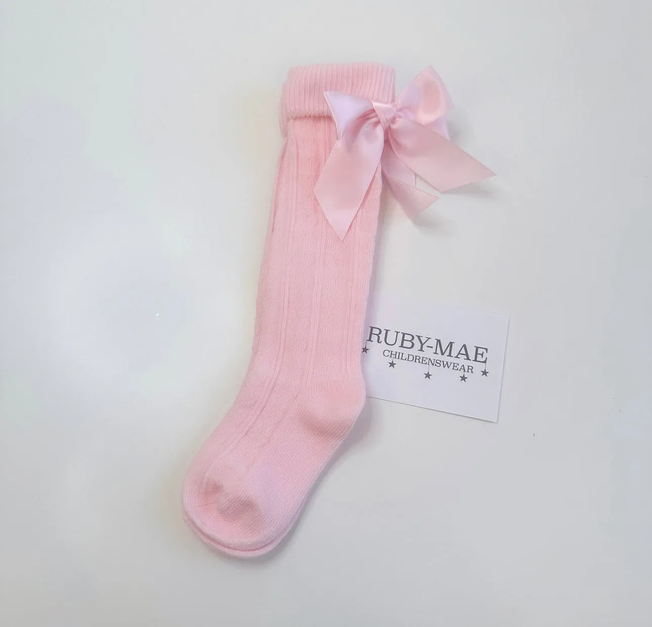 Knee High Bow Socks