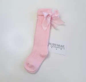 Knee High Bow Socks