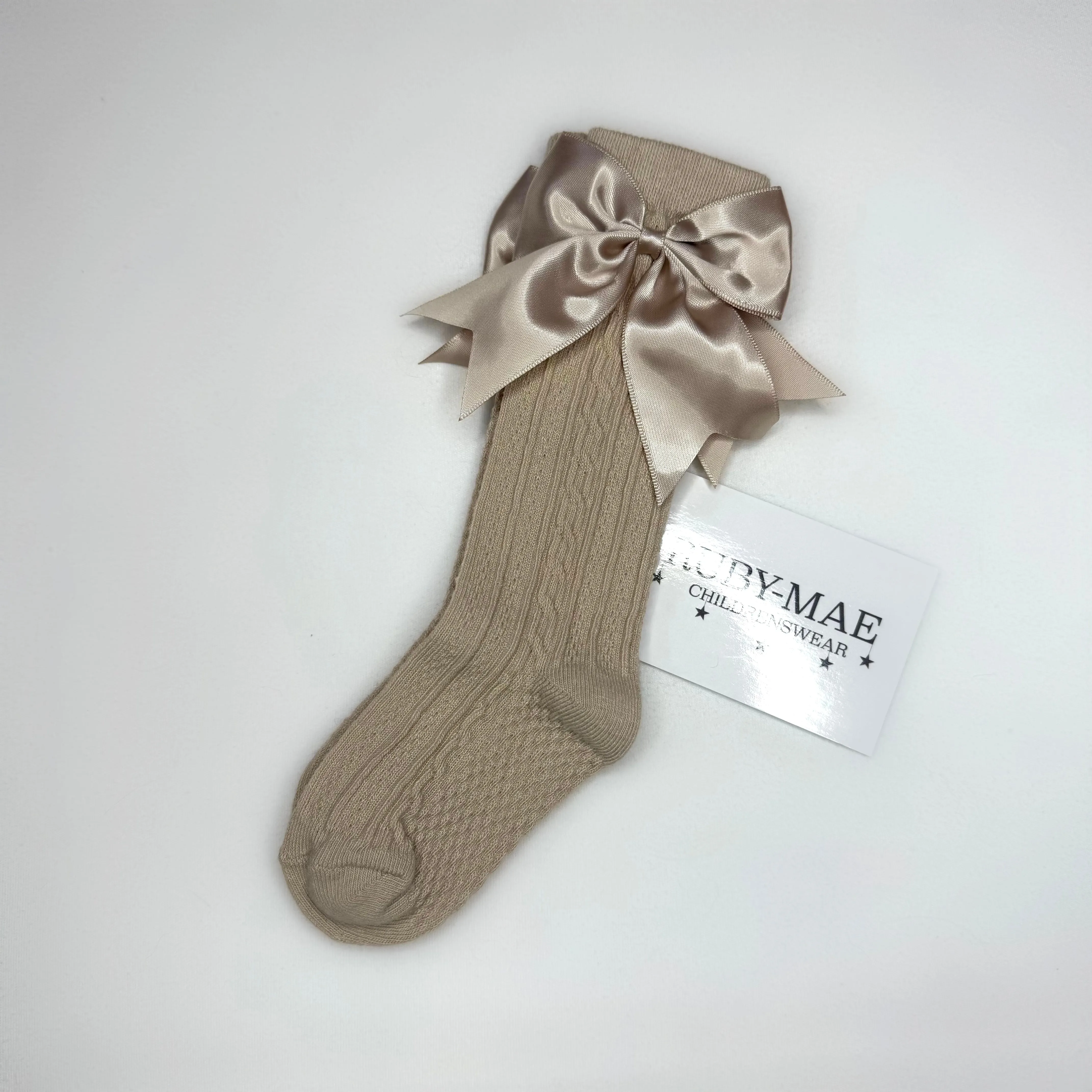 Knee High Bow Socks