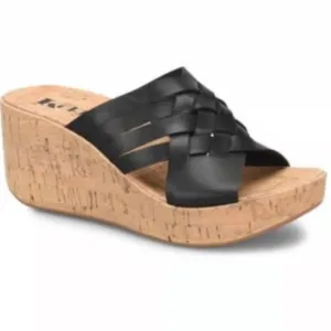 Korks Noelle black wedge sandal NEW size 9‎