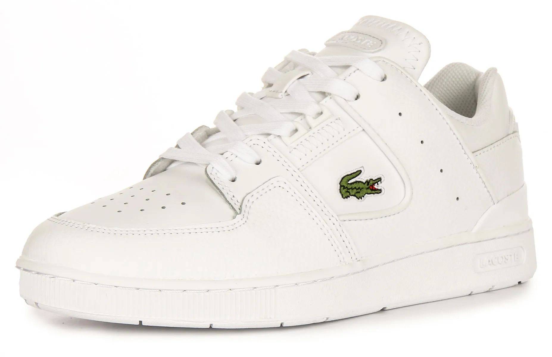 Lacoste Court Cage In White For Men