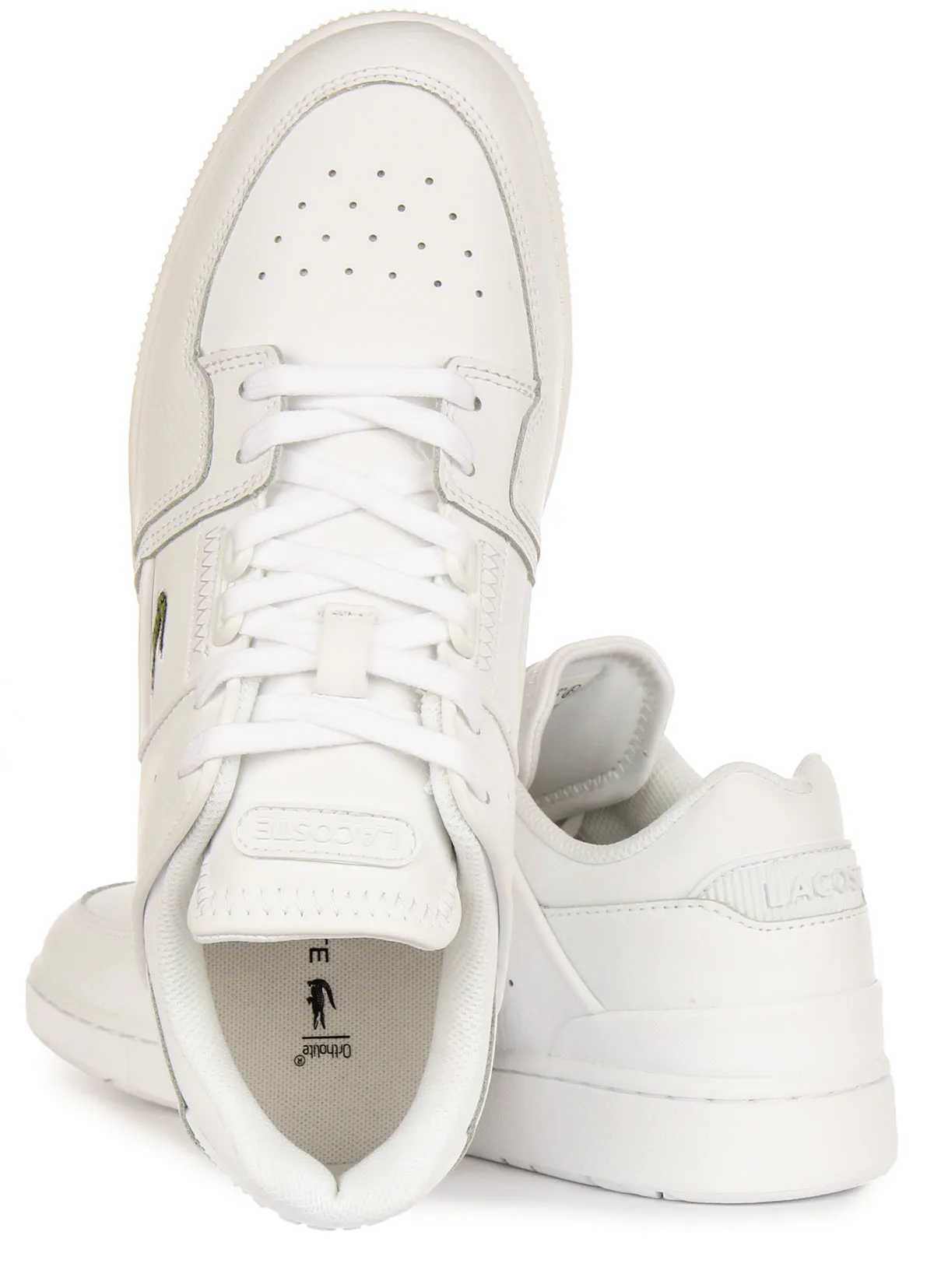 Lacoste Court Cage In White For Men