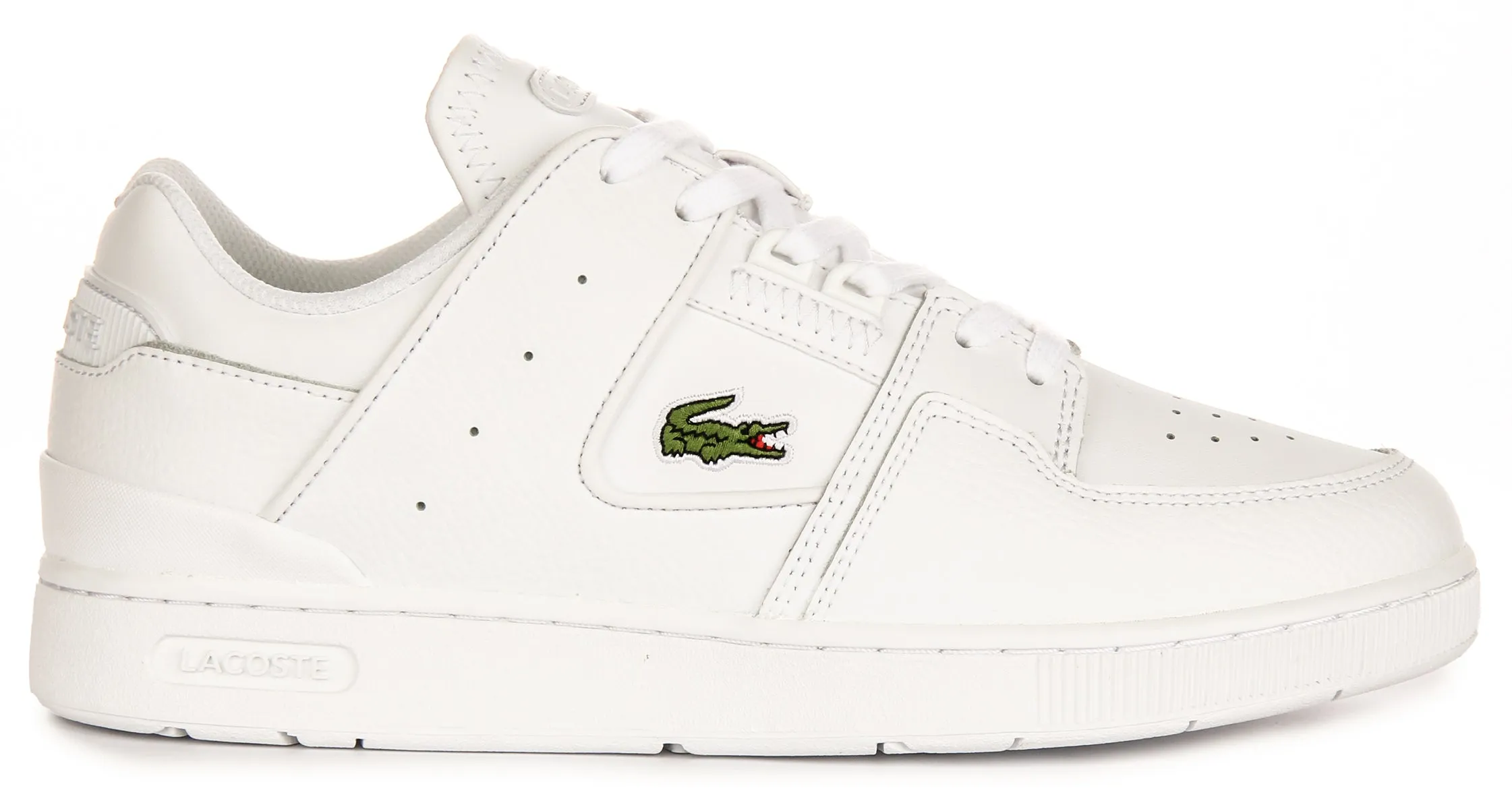 Lacoste Court Cage In White For Men