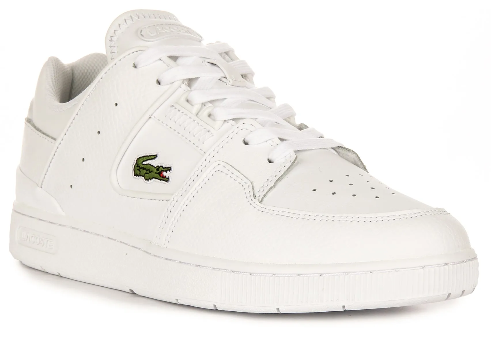 Lacoste Court Cage In White For Men