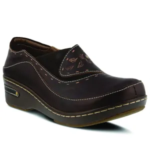 L`Artiste by Spring Step Women's Burbank Clog - Brown