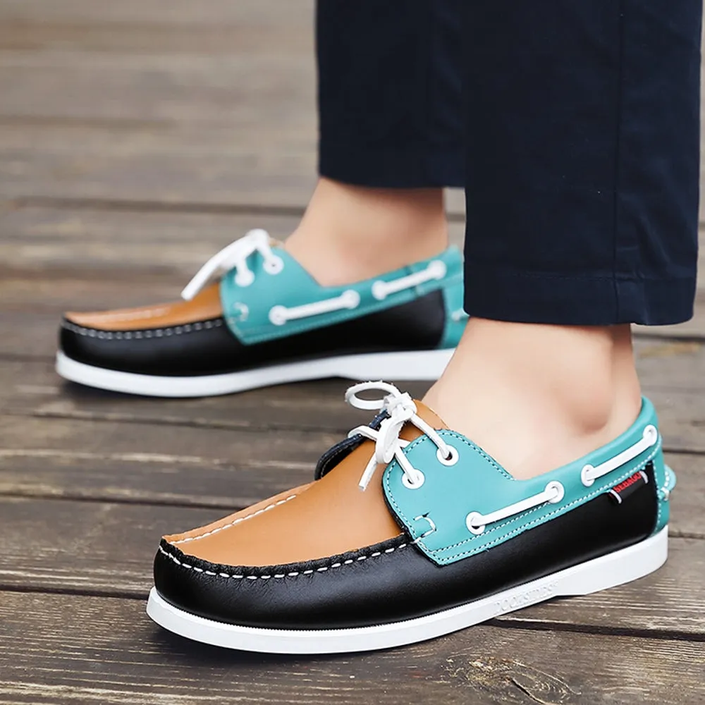 Leather Boat Shoes Men