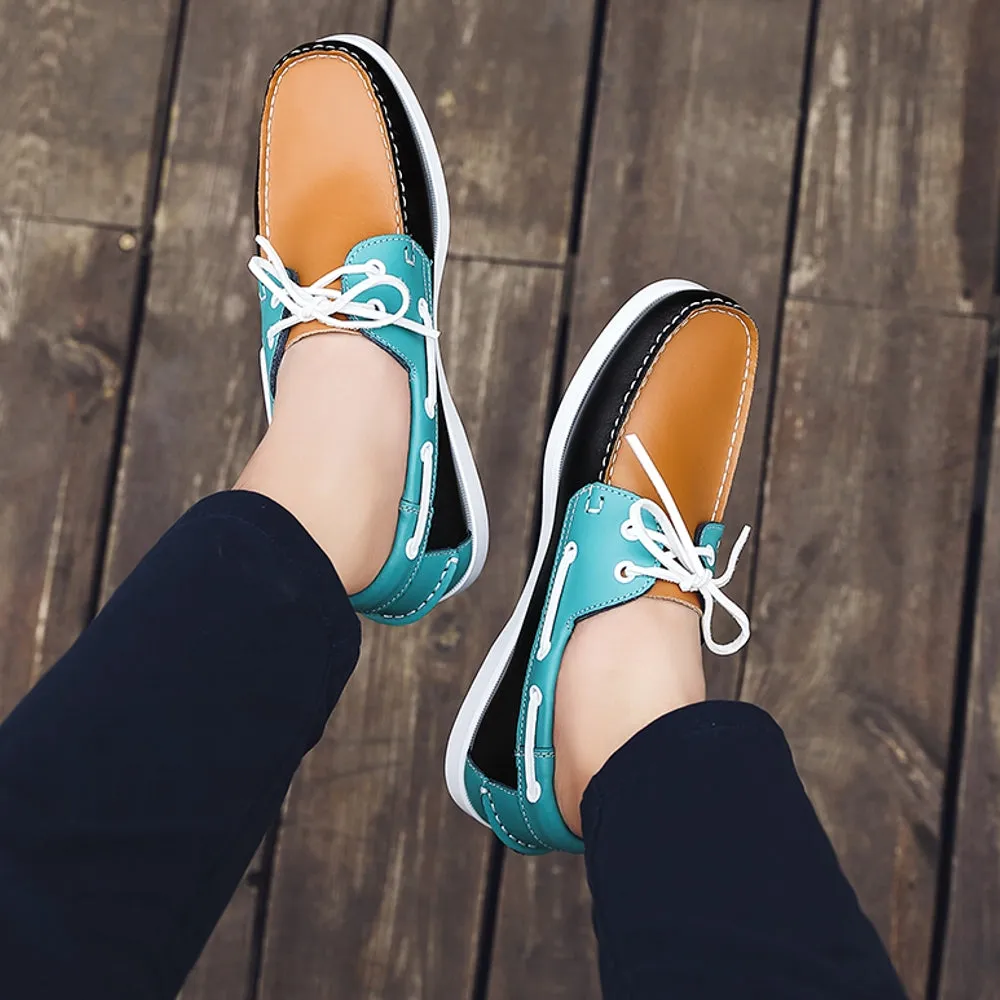 Leather Boat Shoes Men