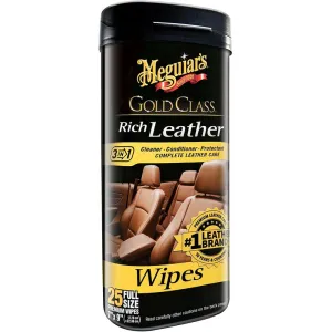 Leather Wipes Meguiar's Rich Leather, 25 pcs