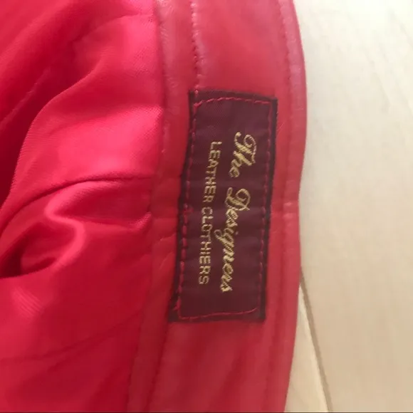 Lipstick Red Leather Pencil Skirt Lambskin Couture