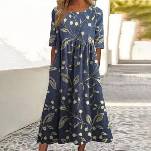 Lola - Vintage Dress with Floral Pattern