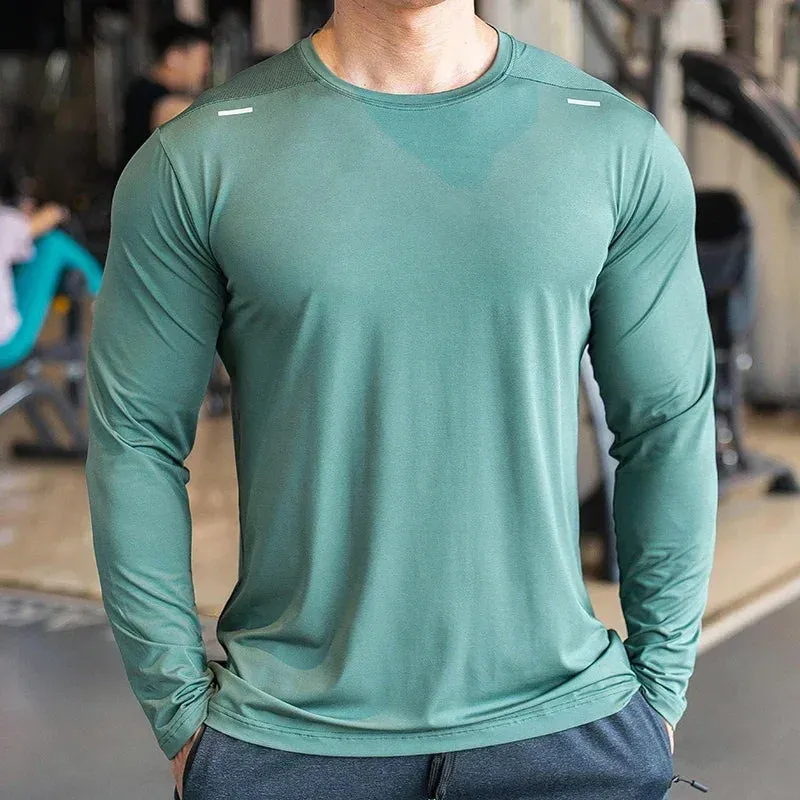 Long Sleeve Outdoor Badminton Quick Dry Training Shirt