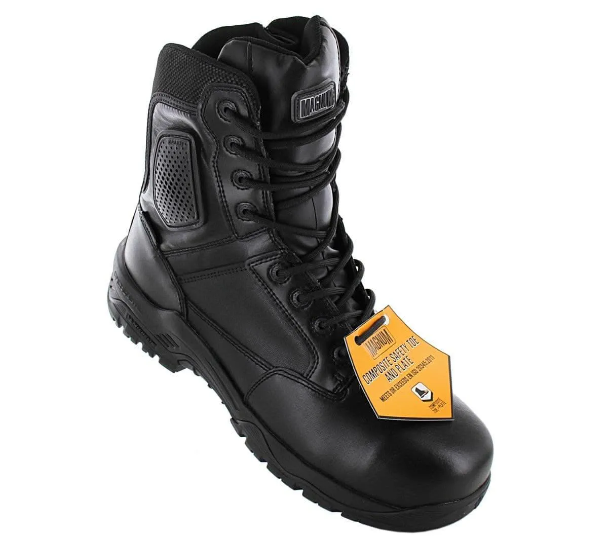 MAGNUM Strike Force 8.0 Leather S3 - Herren Sicherheitsstiefel Sicherheitsschuhe Schwarz M801551-021