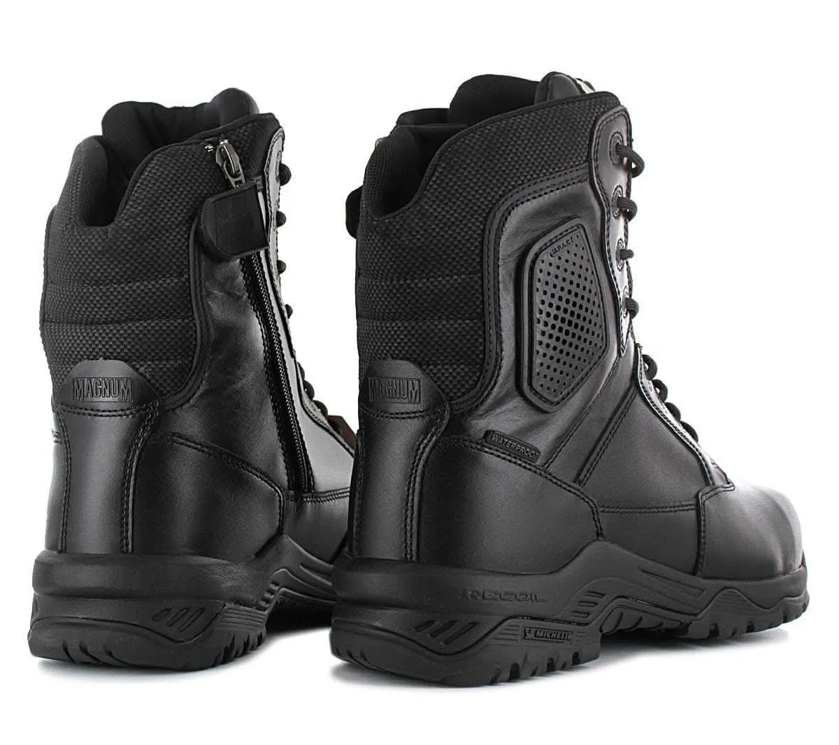 MAGNUM Strike Force 8.0 Leather S3 - Herren Sicherheitsstiefel Sicherheitsschuhe Schwarz M801551-021