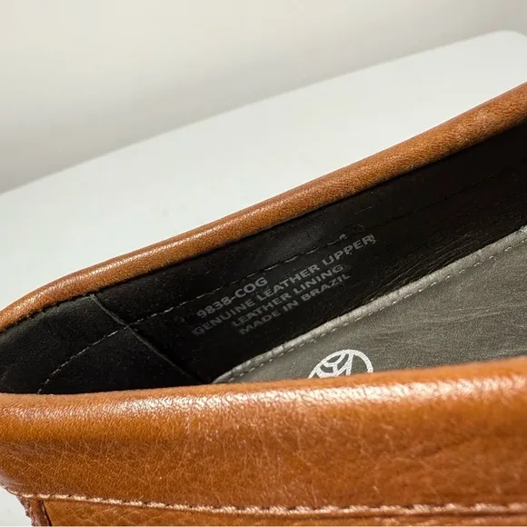 MARC JOSEPH NEW YORK Boy’s Leather Broadway Loafer Made in Brazil Cognac Size 4