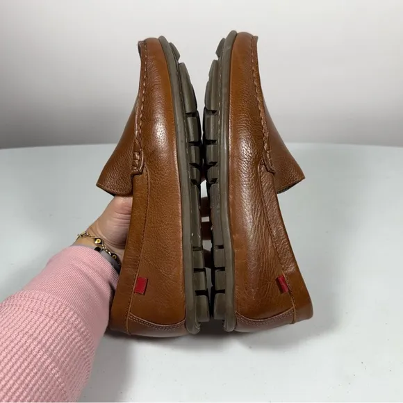 MARC JOSEPH NEW YORK Boy’s Leather Broadway Loafer Made in Brazil Cognac Size 4