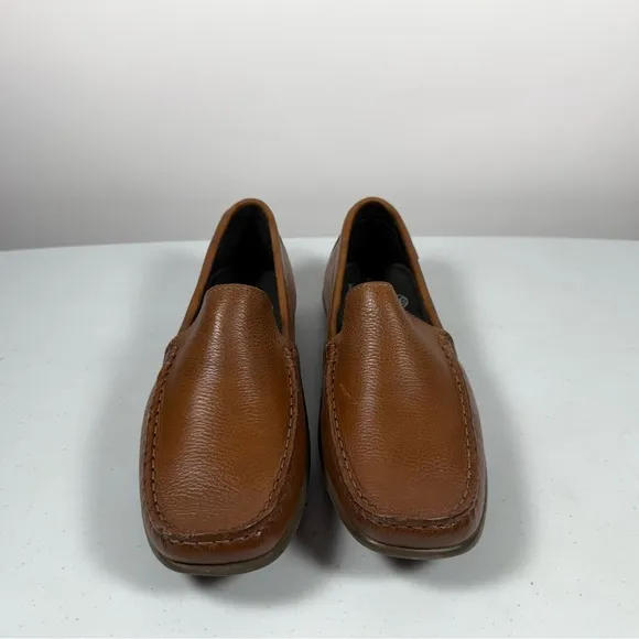 MARC JOSEPH NEW YORK Boy’s Leather Broadway Loafer Made in Brazil Cognac Size 4