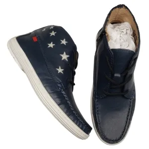 Marc Joseph | NIB Houston Bootie Navy Napa Leather Lace Up Boots Boy's  3.5