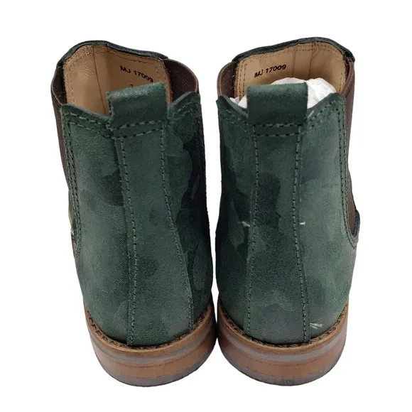 Marc Joseph | NIB Webster Bootie Emerald Nubuck Leather Pull On Boots Boy's 1