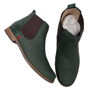 Marc Joseph | NIB Webster Bootie Emerald Nubuck Leather Pull On Boots Boy's 1