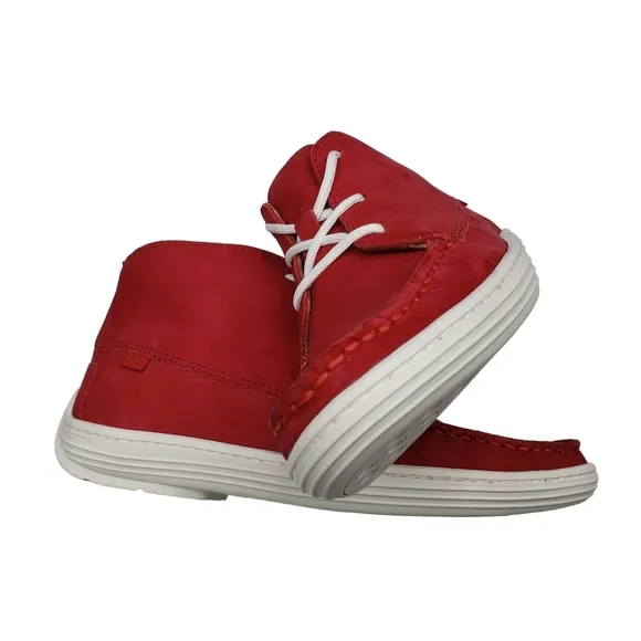 Marc Joseph | NIB West Houston Bootie Red Nobuck Lace Up Leather Boots Boy's 3