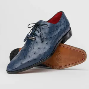 Marco Di Milano Criss in Navy Ostrich Oxford Dress Shoes