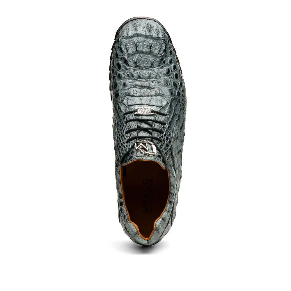 Marco Di Milano Kratos in Grey Caiman Crocodile Sneakers