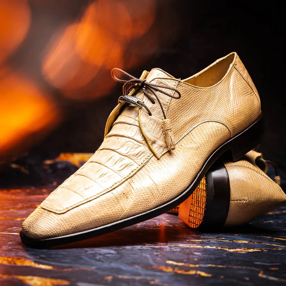 Marco Di Milano Merida in Orix Caiman & Lizard Derby Dress Shoes