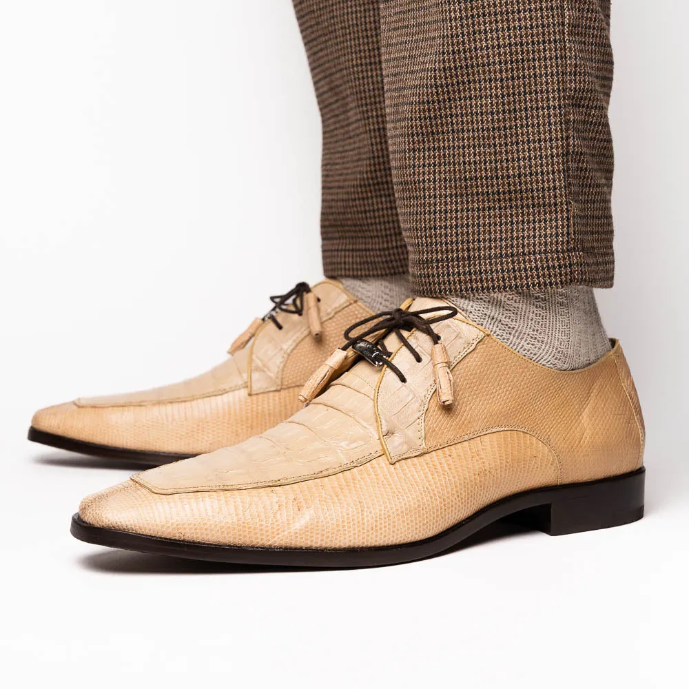 Marco Di Milano Merida in Orix Caiman & Lizard Derby Dress Shoes
