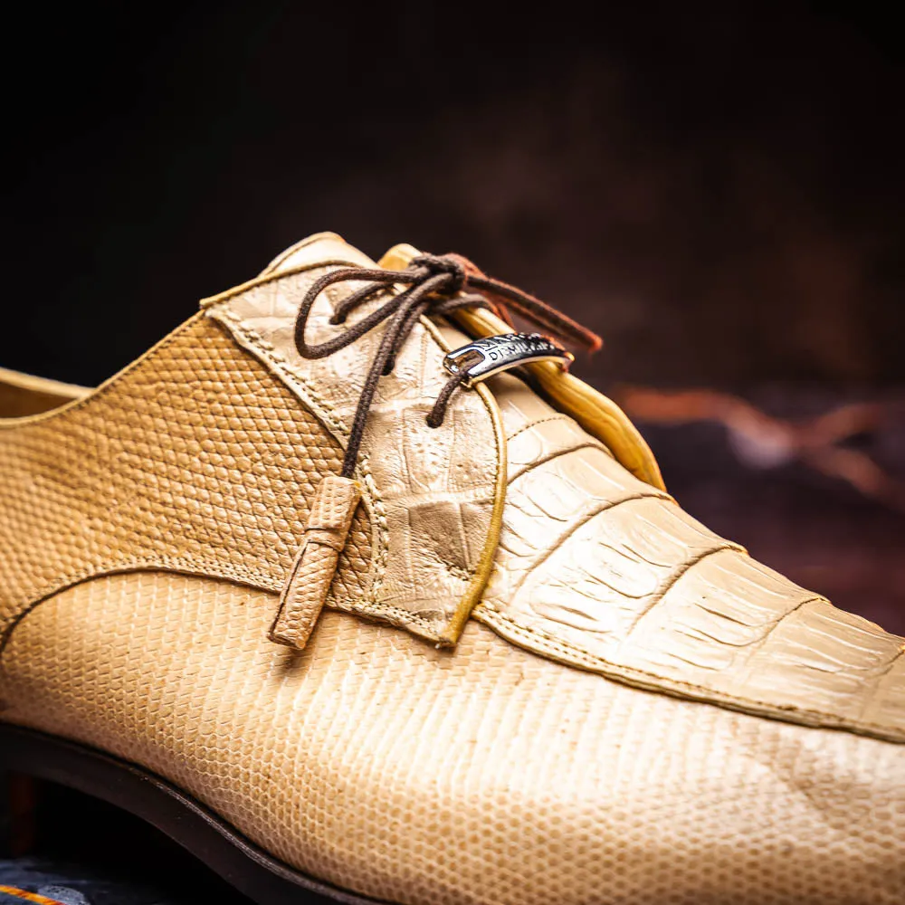 Marco Di Milano Merida in Orix Caiman & Lizard Derby Dress Shoes