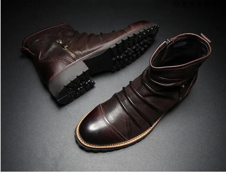 Men PU Leather Boots