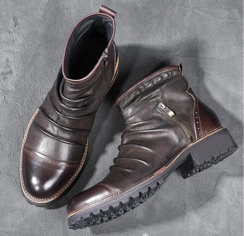Men PU Leather Boots