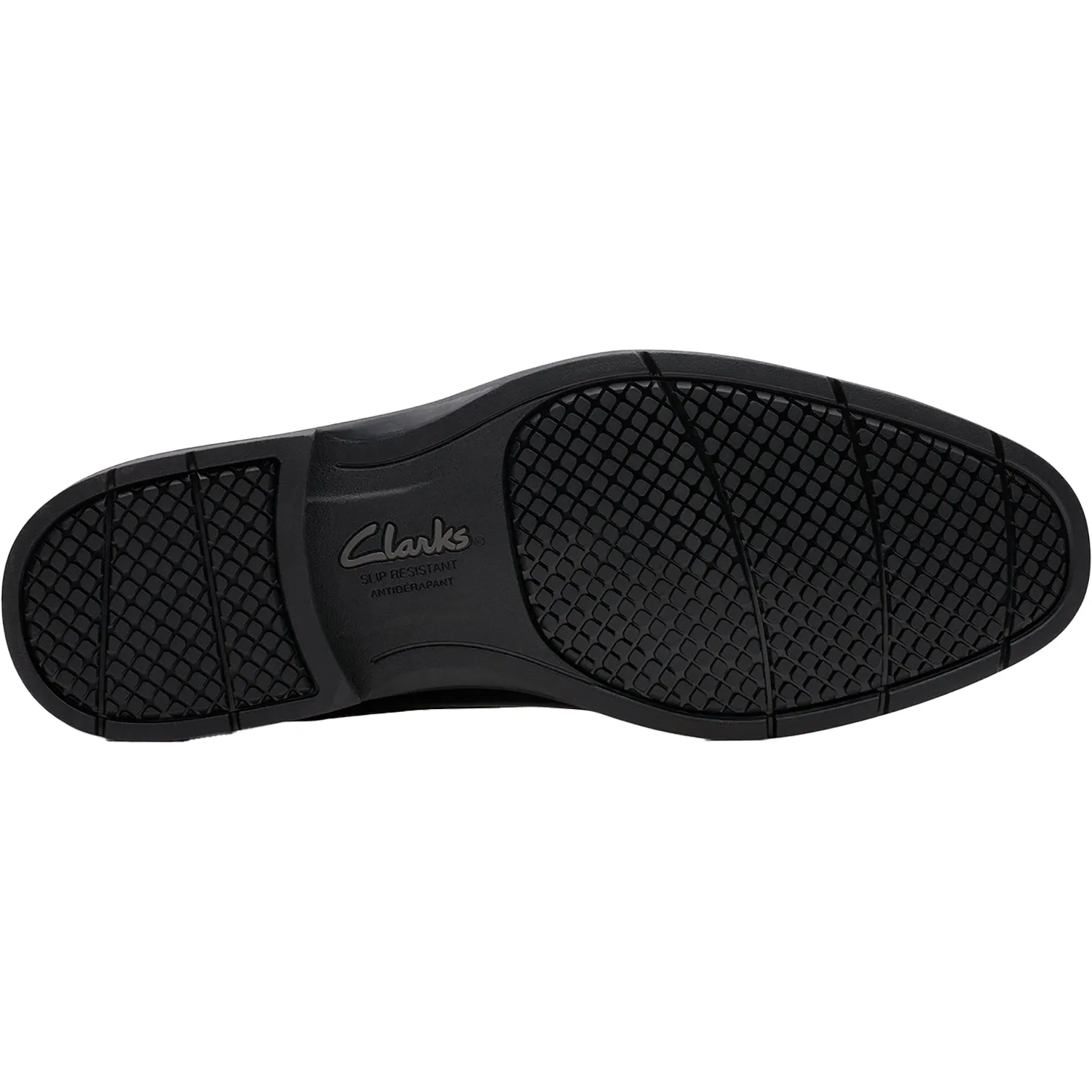 Men's Clarks Eldredge Plain Black Leather