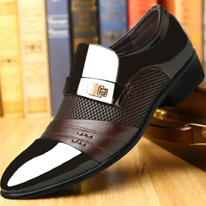 Men's Classic Non-Slip PU Leather Dress Shoes（50% OFF）