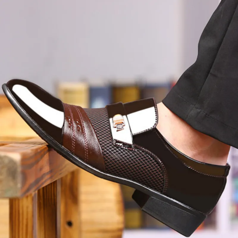 Men's Classic Non-Slip PU Leather Dress Shoes（50% OFF）
